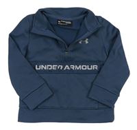 Tmavomodrá sportovní funkční mikina s šusťákem Under Armour