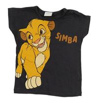 Antracitové tričko se Simbou Disney