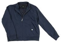 Tmavomodrá šusťáková jarní bunda River Island