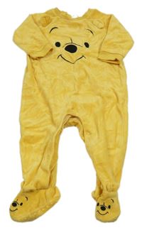 Hořčicový sametový overal s Púem H&M