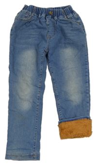 Modré zateplené rifle