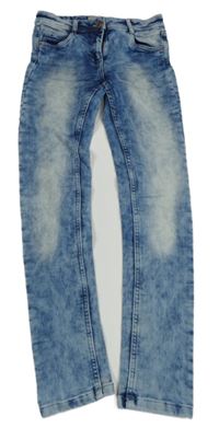 Modré teplákové skinny rifle Pocopiano