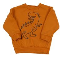 Oranžová mikina s dinosaurem George