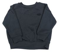 Antracitová mikina s výšivkou Primark