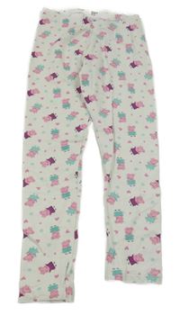 Smetanové teplé legíny s Peppou