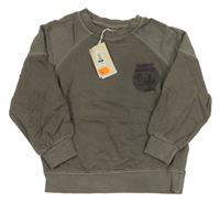 Nové - Tmavošedá mikina s kaktusem a nápisem Leigh Tucker