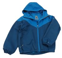 Petrolejovo-modrá šusťáková jarní funkční bunda s kapucí McKinley