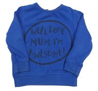 Modrá mikina s nápisem George