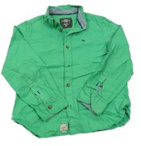 Zelená košile s výšivkou H&M