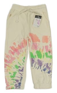 Nové - Krémové tepláky s batikováním Primark