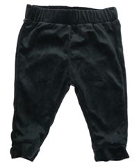 Černé plyšové tepláky C&A