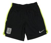 Černo-neonově žluté sportovní funkční kraťasy - Neymar Nike