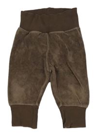 Hnědé sametové tepláky H&M