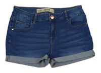 Modré riflové kraťasy Denim Co.