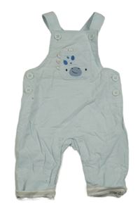 Světlemodré podšité laclové manšestráky s dinem Mothercare