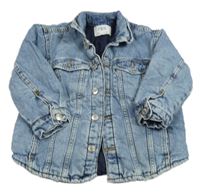 Modrá zateplená riflová bunda Zara