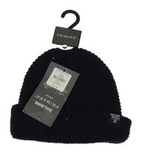 Nové - tmavomodrá pletená čepice Primark