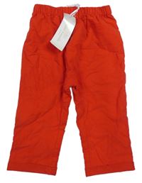 Nové - Červené podšité manšestráky 