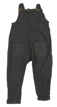 Tmavošedé lehké laclové tepláky George