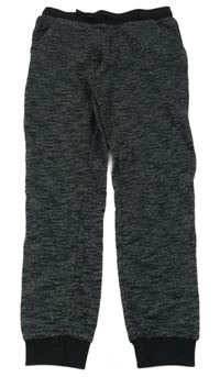 Černé melírované tepláky Page One Young