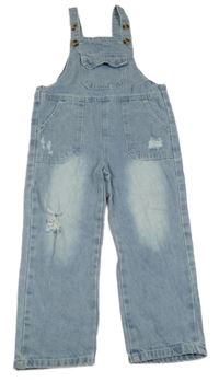 Světlemodré laclové rifle s kapsou shein