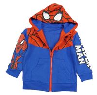 Modro-červená propínací mikina s kapucí - Spiderman George