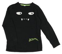 Černé triko s příšerkou Yigga