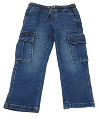 Tmavomodré riflové kapsami Next