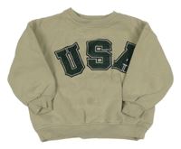 Béžová mikina s nápisem Zara