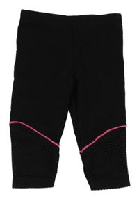 Černo-růžové legíny se síťovinou LC Waikiki