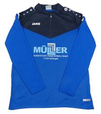 Modro-tmavomodrá thermo mikina s potiskem Jako