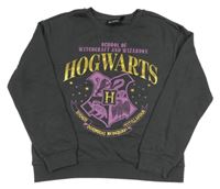 Antracitová mikina s erbem - Harry Potter 