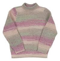 Růžovo-šedý svetr S. Oliver