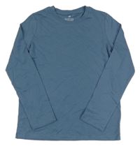 Šedomodré triko H&M