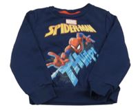 Tmavomodrá mikina se Spidermanem