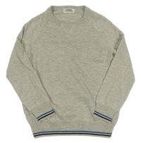 Světlešedo-tmavomodrý svetr Alive