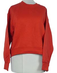 Dámská červená crop mikina Zara 