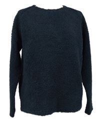 Dámská tmavomodrá huňatá mikina zn. Louche 