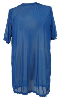 Dámská modrá tylová tunika Shein 