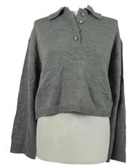 Dámský šedý crop svetr H&M