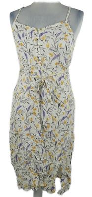 Dámské bílé květované šaty TU 