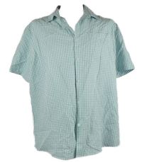 Pánská světlemodro-bílá kostkovaná košile M&S