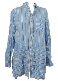 Dámská světlemodro-červená pruhovaná halenka Vero Moda 