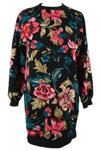 Dámské černé květované šaty Shein 