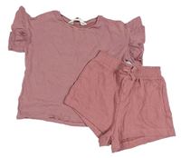 2set- Vínové tričko+ kraťasy H&M