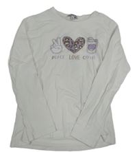 Bílé triko s obrázky