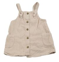 Světlerůžové manšestrové laclové šaty George