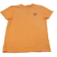 Neonově oranžové teplákové tričko s potiskem Next