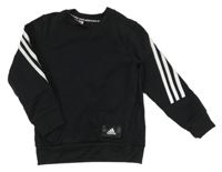 Černá mikina s logem Adidas