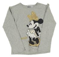 Světlešedé triko s Minnie 
